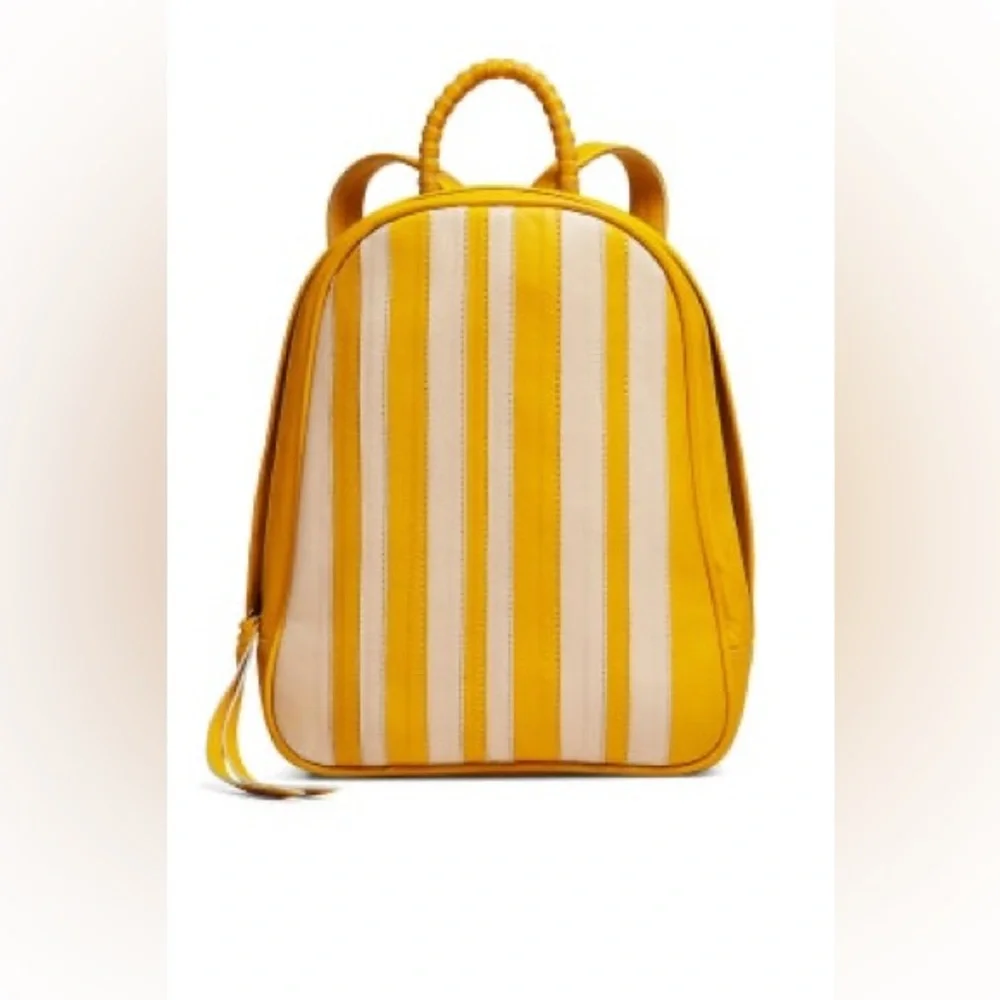 Cleobella Mini Yellow Strip Backpack - Picture 2 of 13
